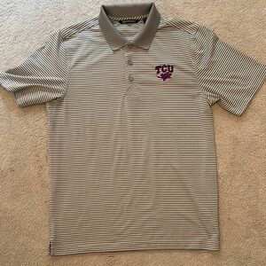 Cutter & Buck Gray and Purple Polo Shirt